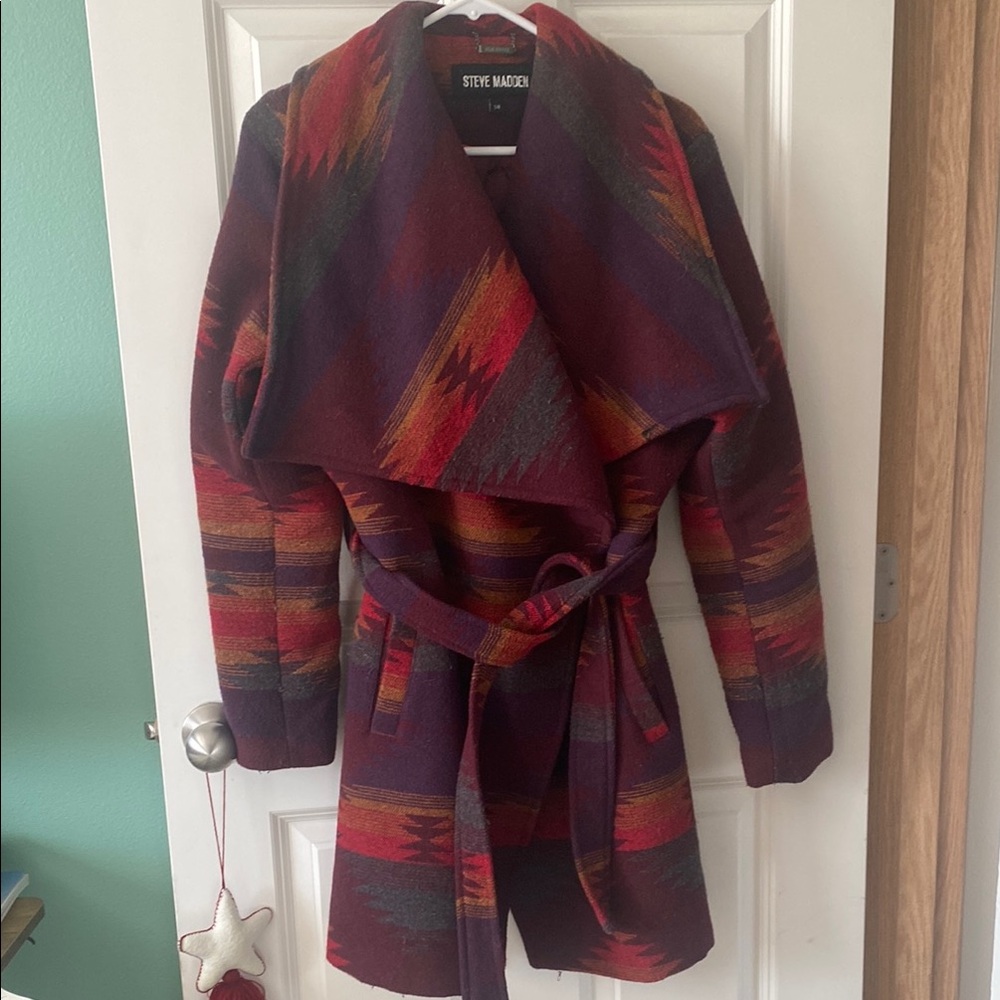 Steve Madden Women's Multicolor Sweater Coat